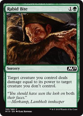 Rabid Bite 190/280 - Core Set 2020 (M20) (Español)