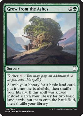Grow from the Ashes 164/269Dominaria Singles (Español)