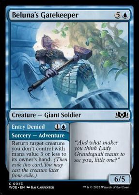 Beluna&#39;s Gatekeeper 0043 Wilds of Eldraine Singles (Español)