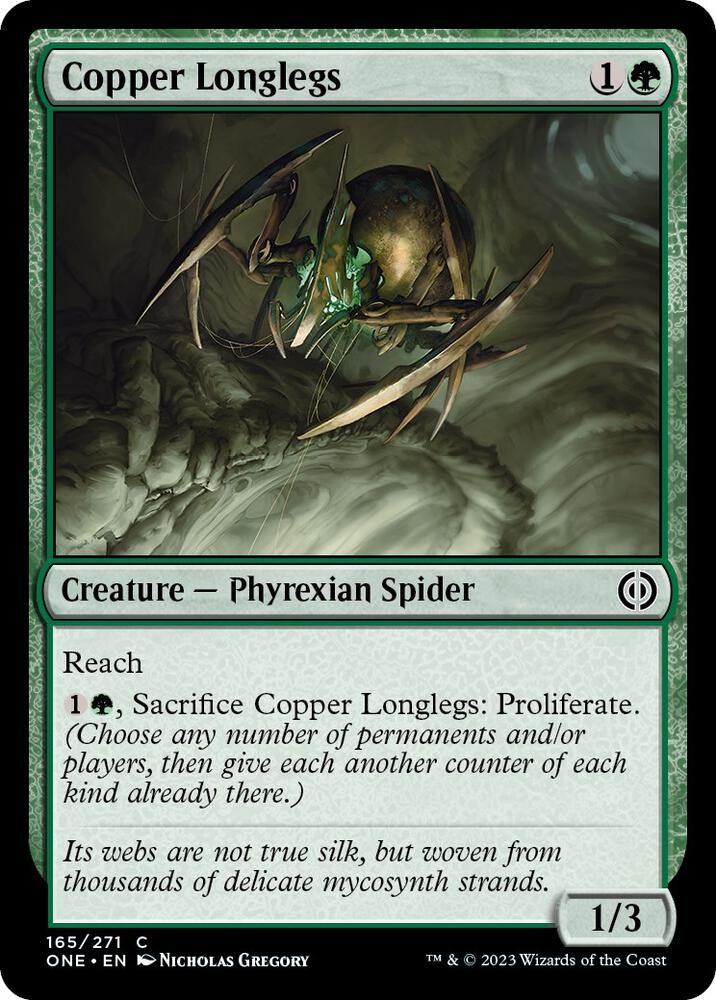 Copper Longlegs 165/271 - Phyrexia All Will Be One Singles (Español)