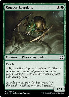 Copper Longlegs 165/271 - Phyrexia All Will Be One Singles (Español)