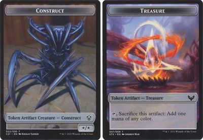 Construct 022/030 | Treasure 007/009 - C21 Token Commander 2021 Singles