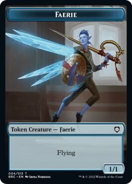 Faerie 004/013 / Powerstone Double-Sided Token 007/012 - Commander: The Brothers&#39; War