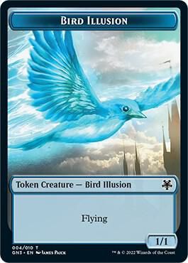 Bird Illusion  004/010// Demon Double-sided Token 009/010 - Magic Game Night: Free-For-All