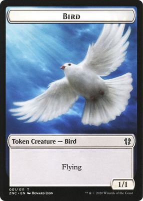 Bird 001/011// Kor Ally Double-Sided Token 002/011 - Commander: Zendikar Rising (ZNC)