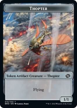 Thopter 010/012 // Construct 005/012 Double-sided Token - The Brothers&#39; War (BRO)