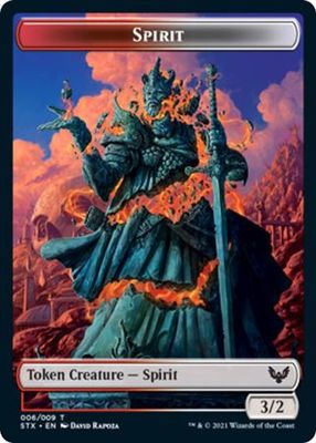 Spirit Token 006/009 - Strixhaven: School of Mages Strixhaven: School of Mages Singles