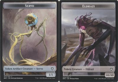 Servo 013/013 // Eldrazi 002/013 - Double Sided Token The Brothers&#39; War Commander