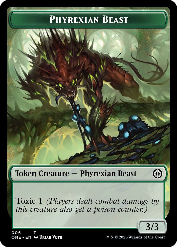 Phyrexian Beast Token 006 Phyrexia All Will Be One Singles