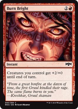 Burn Bright 093/259 Ravnica Allegiance Singles