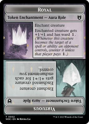 Monster Role / Virtuous Role // Royal Role / Virtuous Role Double-Sided Token -  (Español)