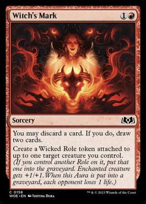 Witch&#39;s Mark 0158 Wilds of Eldraine Singles (Español)