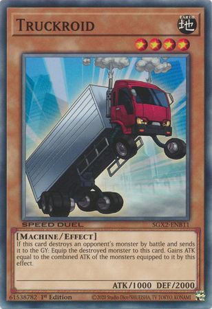 Truckroid - SGX2-ENB11 - Common 1st Edition Speed Duel GX: Midterm Paradox Box Singles
