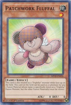 Patchwork Fluffal - MP19-EN226 - Common 1st Edition Yu-Gi-Oh! 2019 Mega-Tins: Gold Sarcophagus Tin Mega Pack Singles  (espanol)