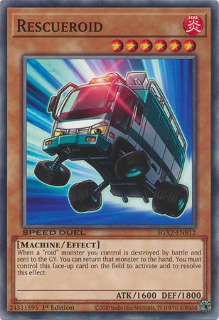 Rescueroid - SGX2-ENB12 - Common 1st Edition Speed Duel GX: Midterm Paradox Box Singles