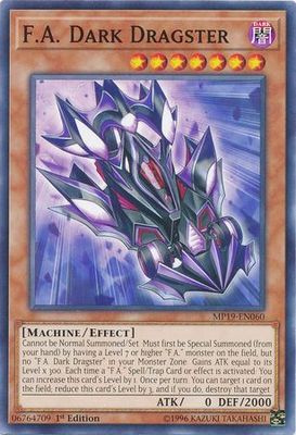 F.A. Dark Dragster - MP19-EN060 - Common 1st Edition Yu-Gi-Oh! 2019 Mega-Tins: Gold Sarcophagus Tin Mega Pack Singles