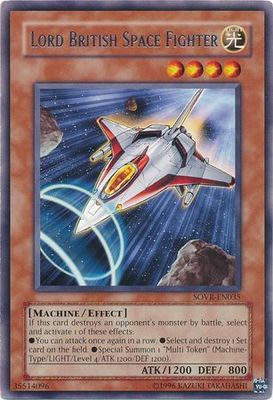 Lord British Space Fighter - SOVR-EN035 - Rare Unlimited Stardust Overdrive [SOVR] Unlimited Singles