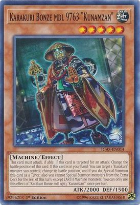 Karakuri Bonze mdl 9763 &quot;Kunamzan&quot; - IGAS-EN014 - Common 1st Edition Ignition Assault 1st Edition Singles (espanol)