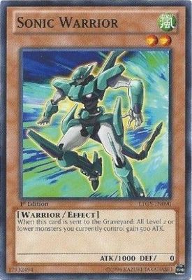 Sonic Warrior - LTGY-EN090 - Common 1st Edition Lord of the Tachyon Galaxy 1st Edition Singles (espanol)