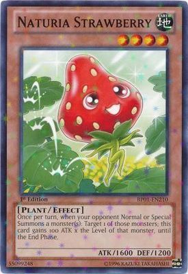 Naturia Strawberry - BP01-EN210 - Starfoil Rare 1st Edition Battle Pack: Epic Dawn 1st Edition Starfoil Singles