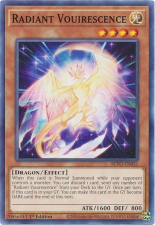 Radiant Vouirescence - BLVO-EN031 - Common 1st Edition Blazing Vortex 1st Edition Singles (espanol)