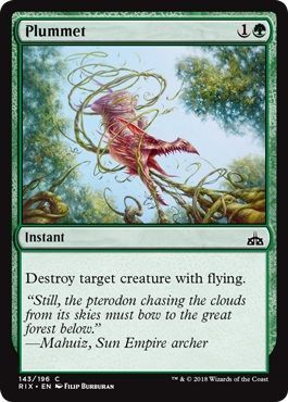 Plummet 143/196 Rivals of Ixalan Singles