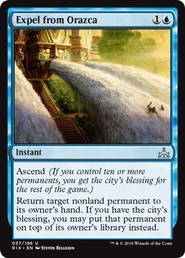 Expel from Orazca 037/196 Rivals of Ixalan Singles