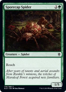 Sporecap Spider 176/269 - Throne of Eldraine Singles