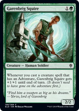 Garenbrig Squire 158/269 Throne of Eldraine Singles