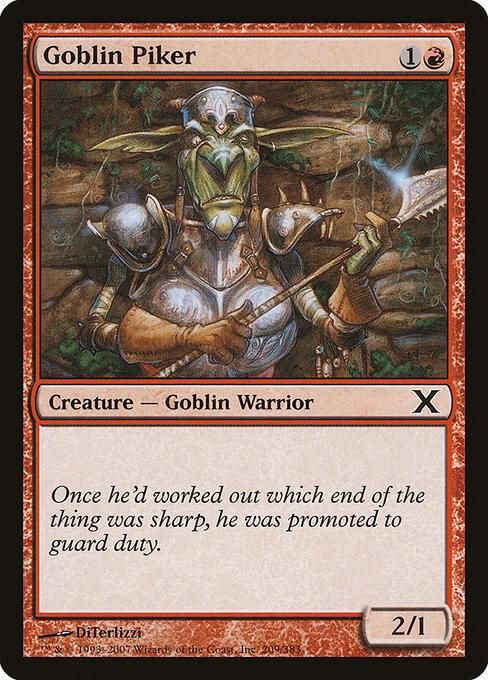 Goblin Piker 140/249 - 10th Edition (10E)