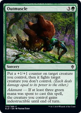 Outmuscle 170/269 Throne of Eldraine Singles (Español)