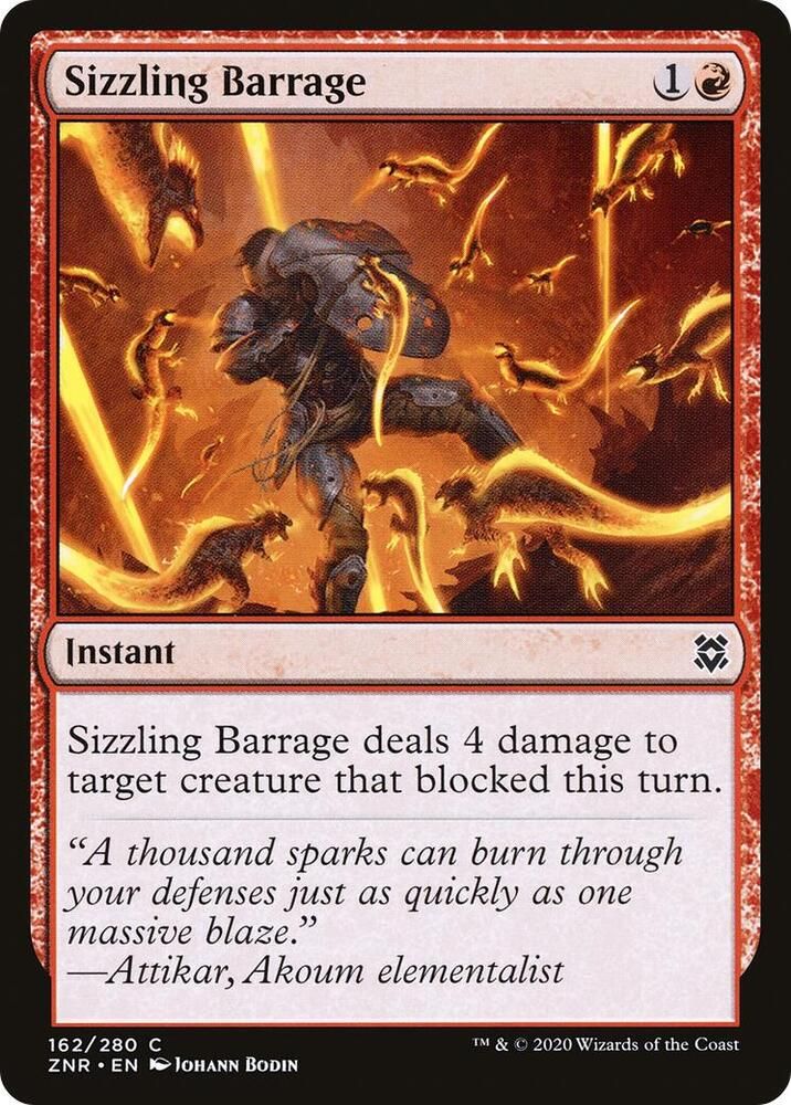 Sizzling Barrage 162/280 - Zendikar Rising Singles (Español)