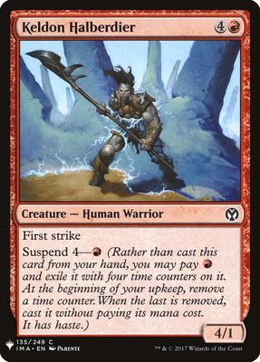 Keldon Halberdier 135/249 Iconic Masters Singles