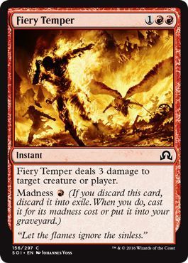 Fiery Temper 156/297 Shadows over Innistrad Singles