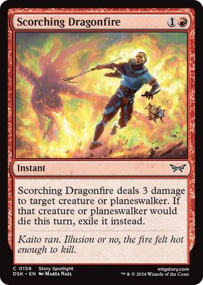 Scorching Dragonfire 156 Duskmourn: House of Horror Singles