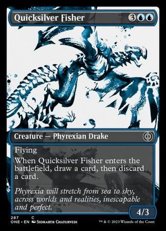 Quicksilver Fisher 287 Showcase Ichor Phyrexia All Will Be One Collector Booster Singles
