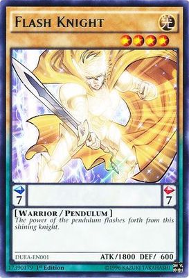 Flash Knight - DUEA-EN001 - Rare 1st Edition Duelist Alliance 1st Edition Singles (espanol)