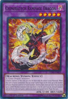 Chimeratech Rampage Dragon - LEDD-ENB29 - Common 1st Edition Legendary Dragon Decks Singles
