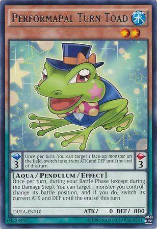 Performapal Turn Toad - DUEA-EN010 - Rare Unlimited Duelist Alliance Unlimited Singles
