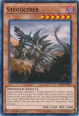 Stegocyber - SR04-EN016 - Common 1st Edition Structure Deck: Dinosmasher&#39;s Fury 1st Edition Singles