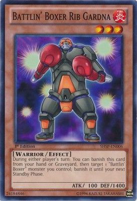 Battlin&#39; Boxer Rib Gardna - SHSP-EN006 - Common 1st Edition Shadow Specters 1st Edition Singles