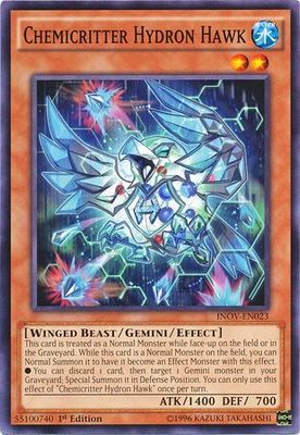 Chemicritter Hydron Hawk - INOV-EN023 - Common 1st Edition Invasion Vengeance 1st Edition Singles