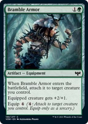 Bramble Armor 188/277 Innistrad: Crimson Vow Singles