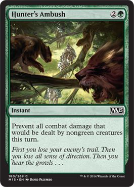 Hunter&#39;s Ambush 180/269 - Magic 2015 (M15) Singles (Español)