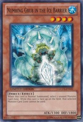 Numbing Grub in the Ice Barrier - GLD3-EN031 - Common Gold Series 3 (2010) [GLD3]