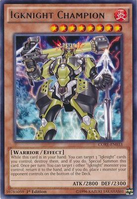 Igknight Champion - CORE-EN033 - Rare 1st Edition Clash of Rebellions 1st Edition Singles