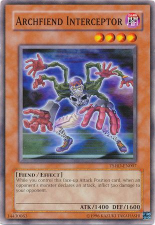 Archfiend Interceptor - TSHD-EN007 - Common Unlimited The Shining Darkness [TSHD] Unlimited Singles