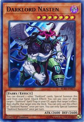 Darklord Nasten - BLRR-EN077 - Ultra Rare 1st Edition Battles of Legend: Relentless Revenge Singles