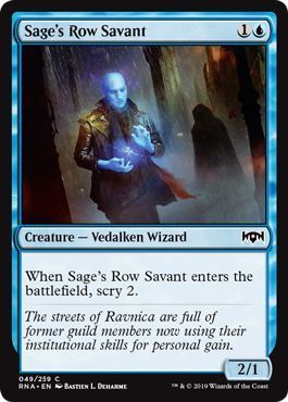 Sage&#39;s Row Savant 049/259 - Ravnica Allegiance Singles (Español)
