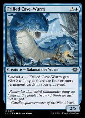 Frilled Cave-Wurm 0057 The Lost Caverns of Ixalan Singles (Español)